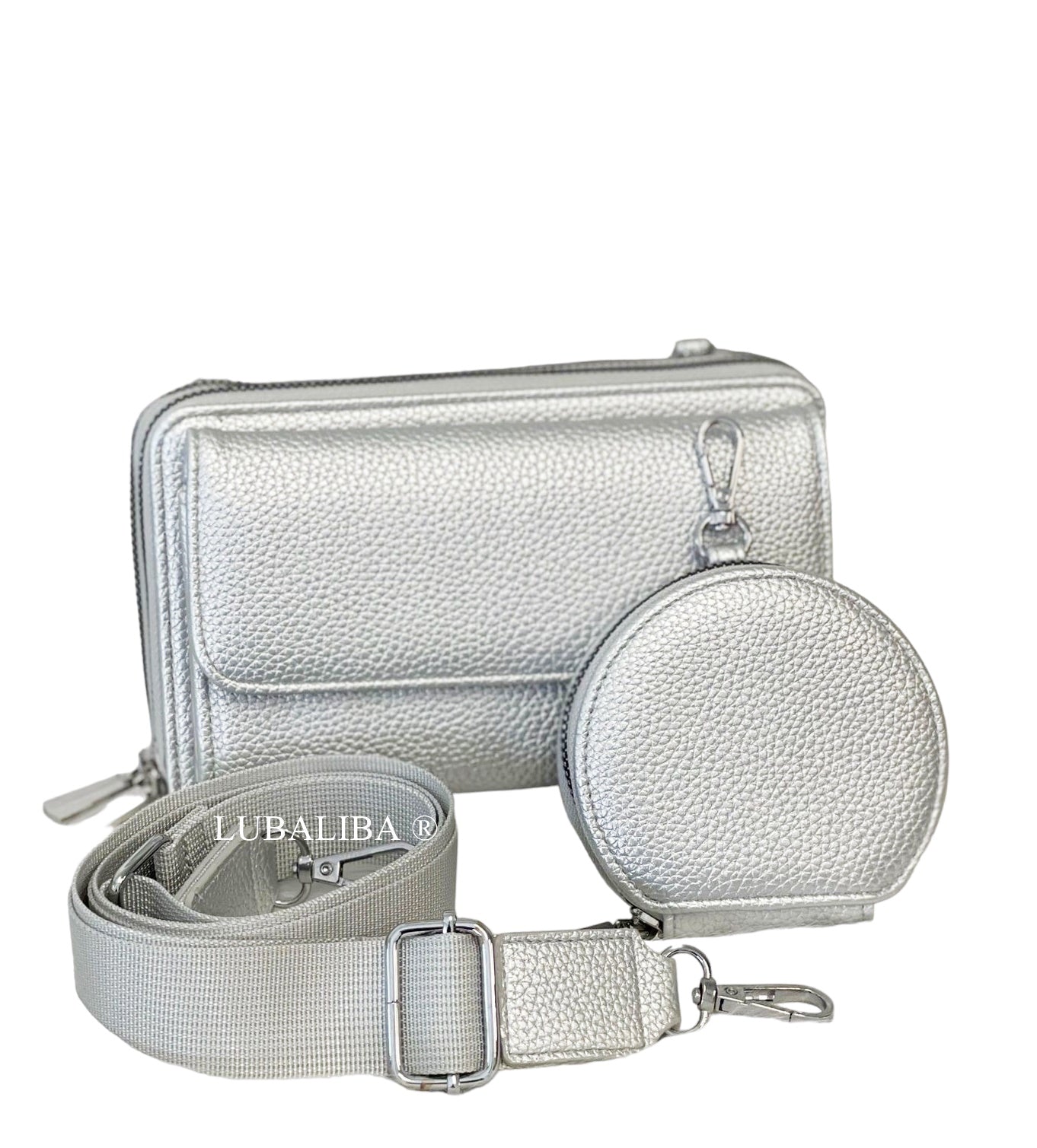 PERMA- SERIES Stylische Handytasche Portemonnaie 3 in 1 Umhängetasche in 19 Farben